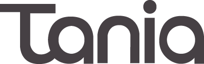 Imagen de logo de Tania en blanco y negro