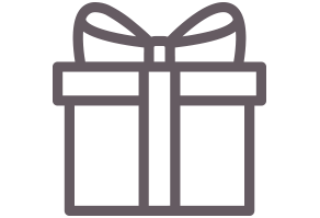 Imagen de ícono de regalo empacado